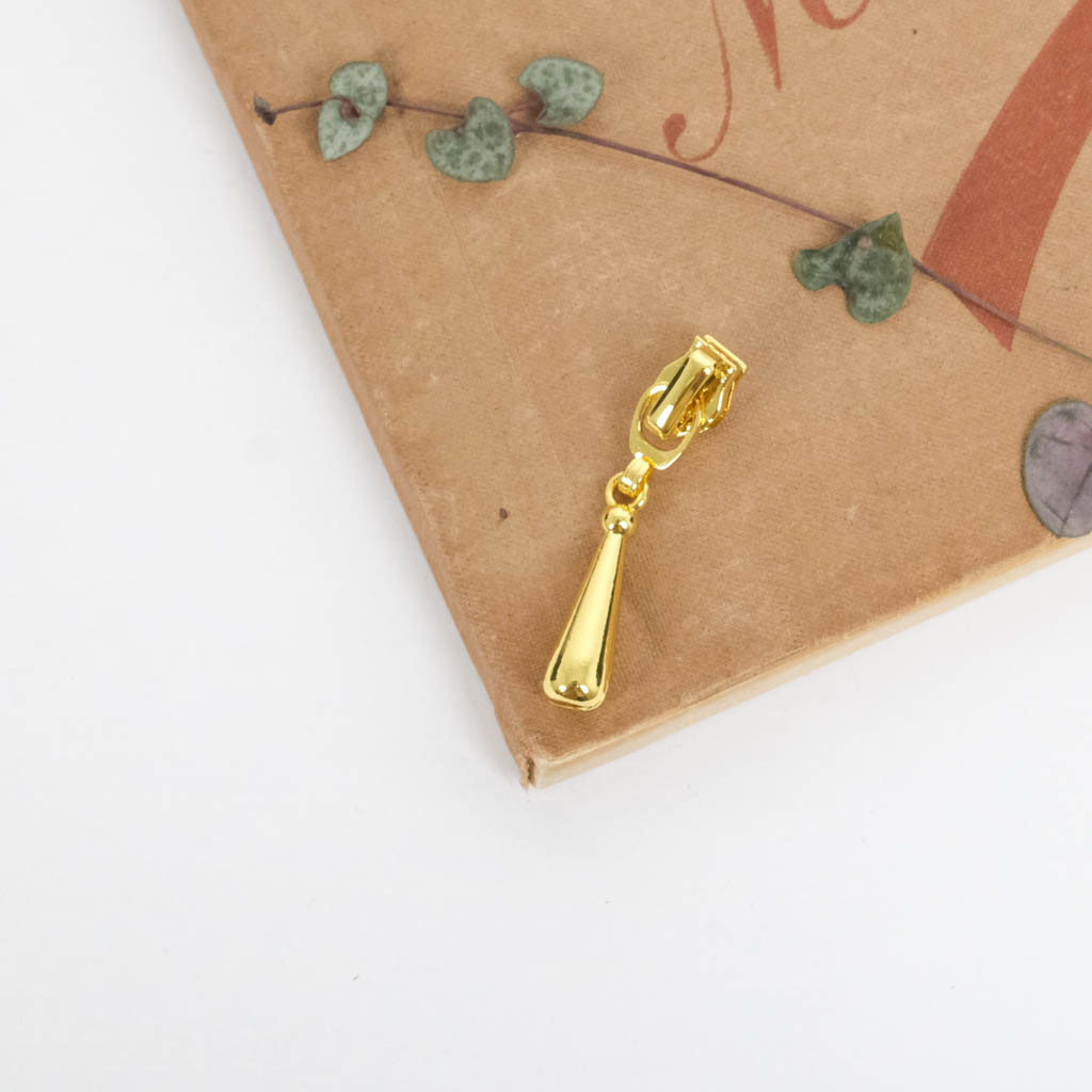 3mm Gold-Plated Slider for Zipper - Maison Klem